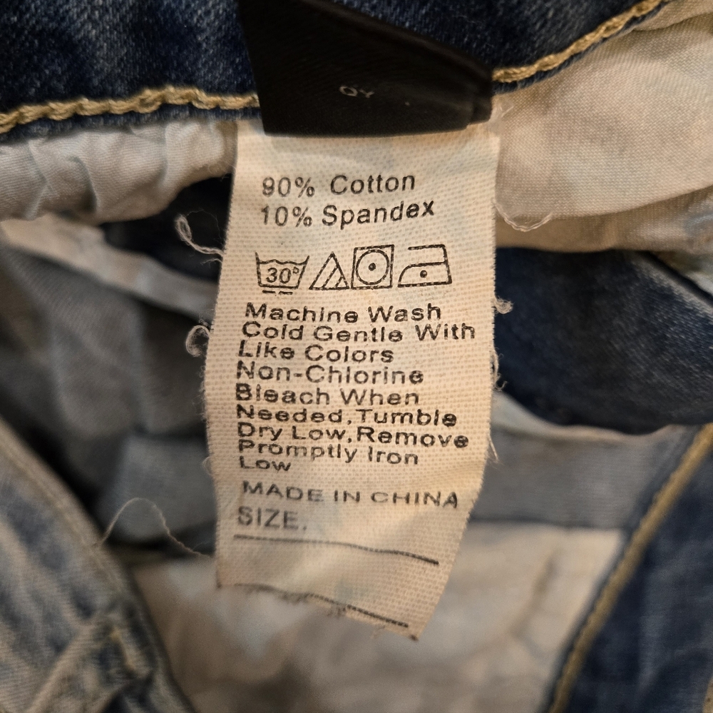 ROMWE Guys Ripped Zipper Hem Jeans - Picture 7 of 7